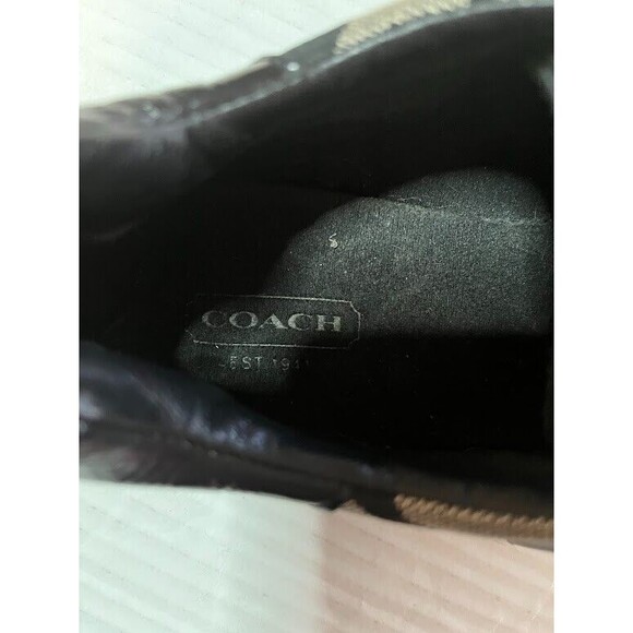 Coach Katelyn Signature Sneakers Black Suede Trim Q170 Women’s Size 8.5 M Shoes - Picture 3 of 10